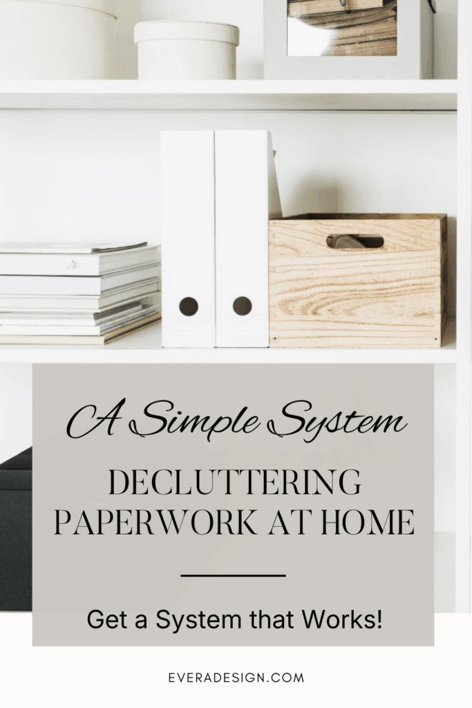 decluttering paperwork