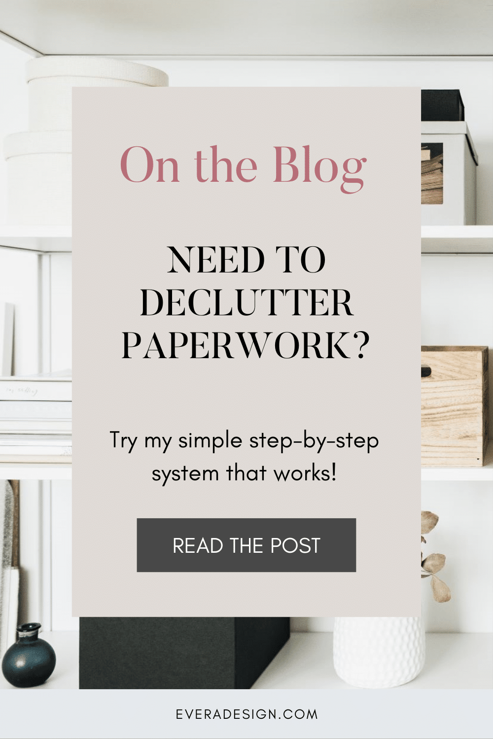 decluttering paperwork