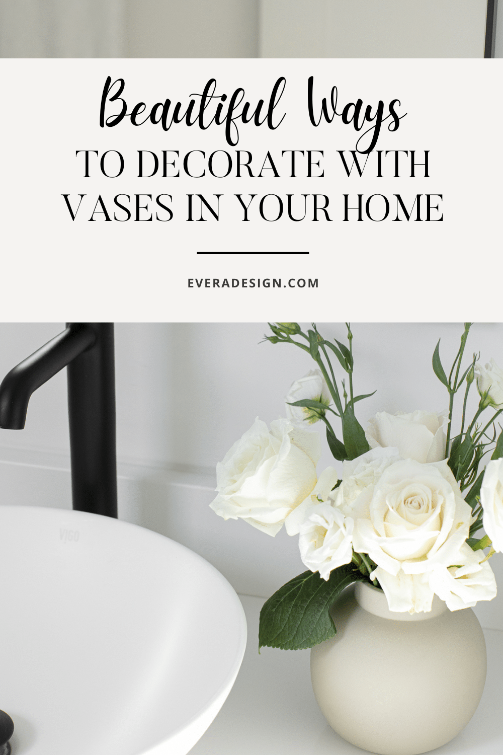 how to decorate with vases