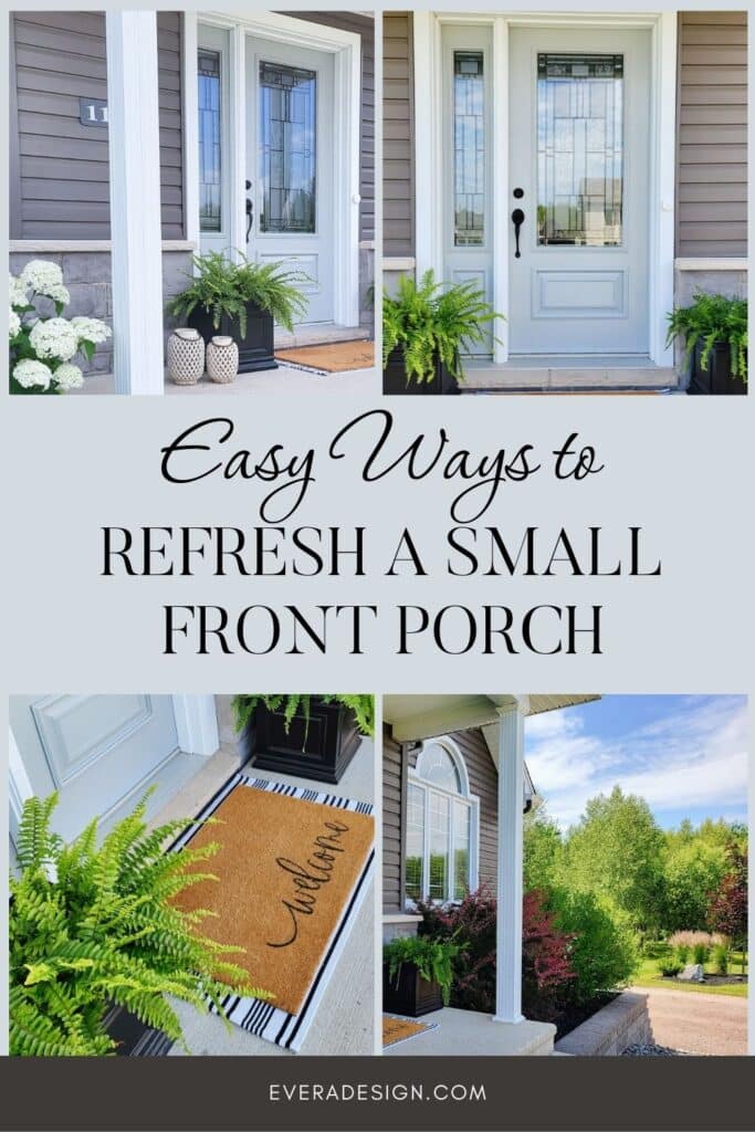 easy small front porch ideas on a budget