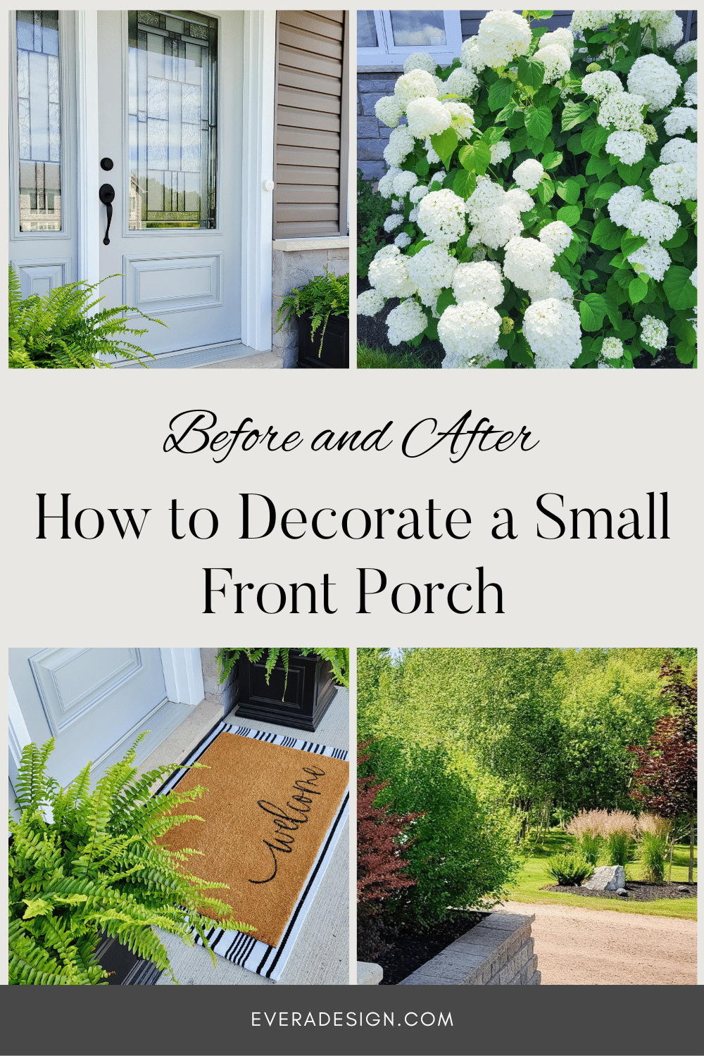how to decorate a small front porch