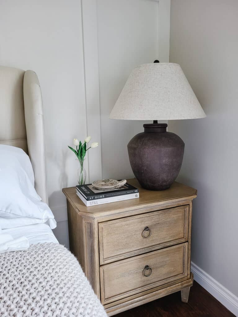 how to style nightstand