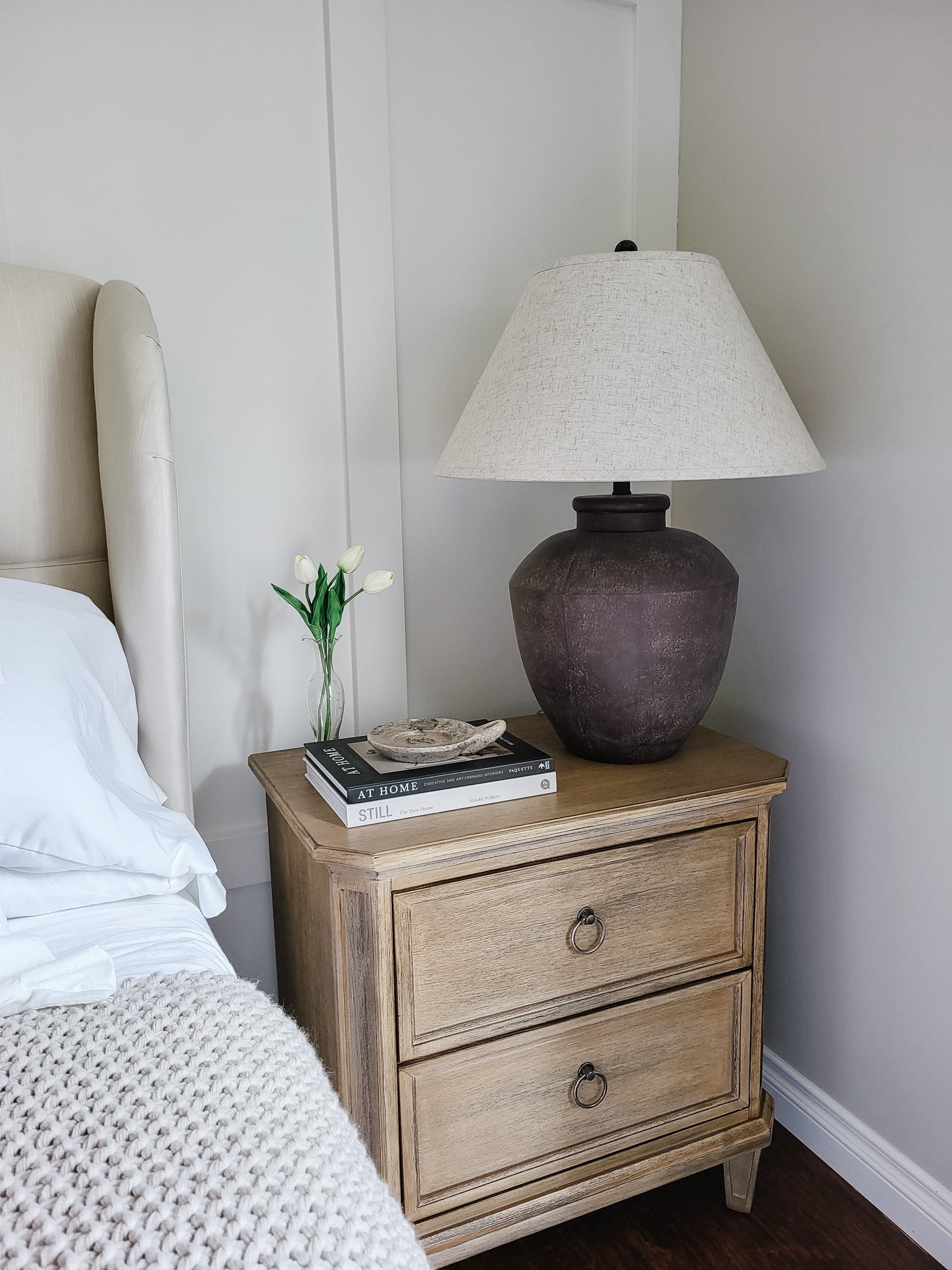 how to style nightstand