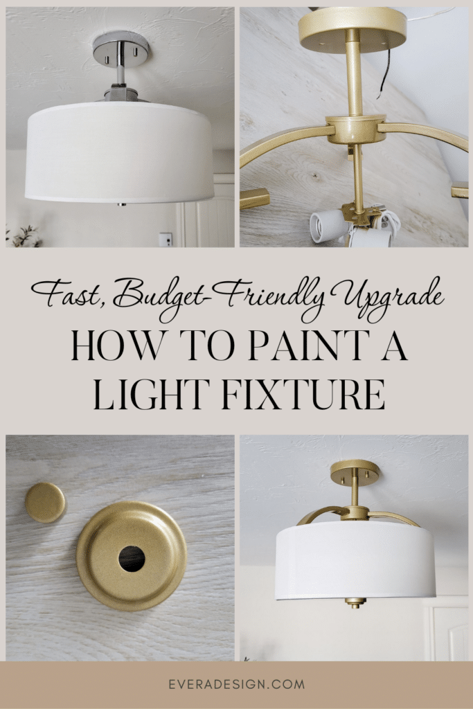 how to paint a light fixture