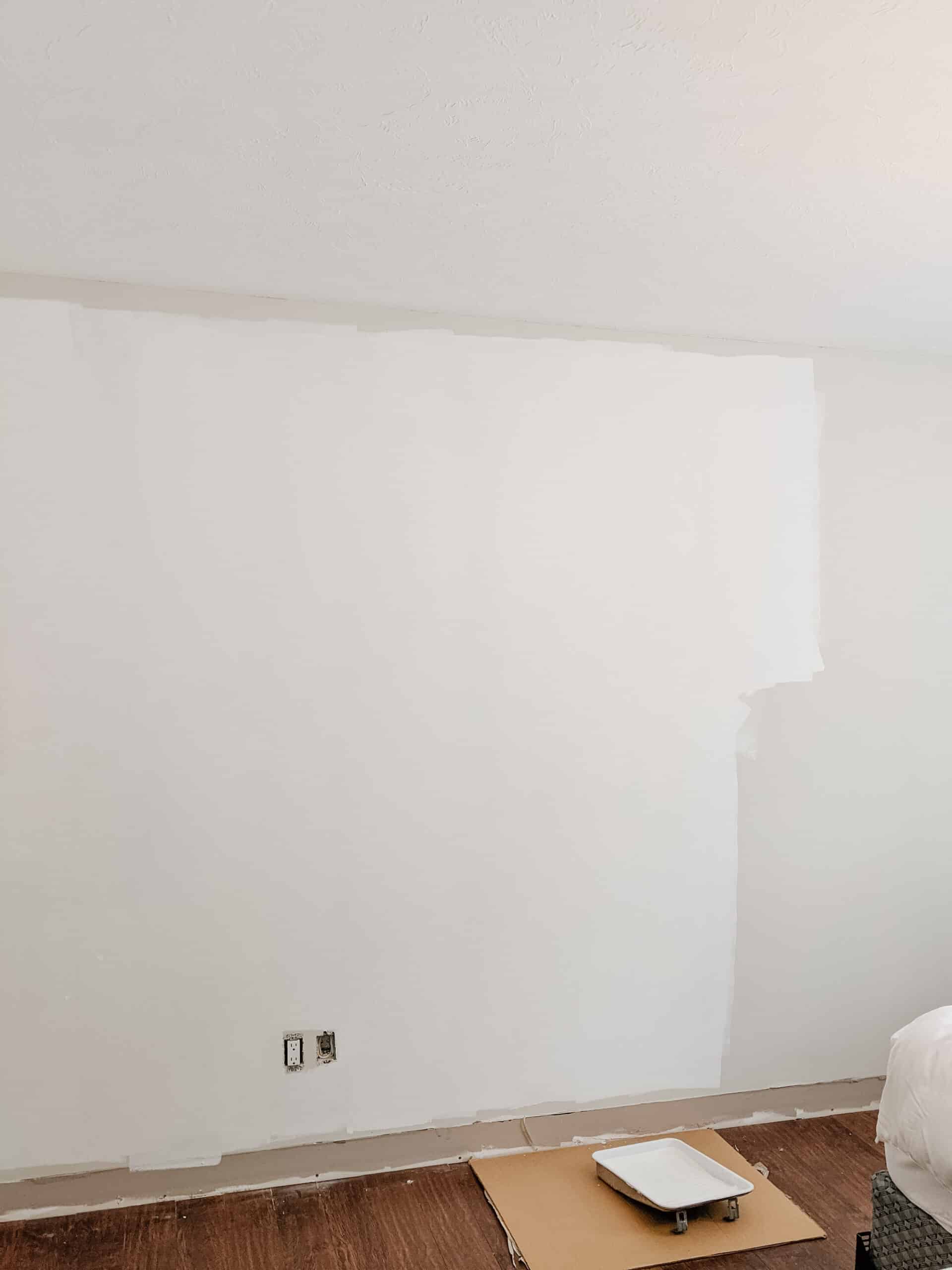 painting wall before