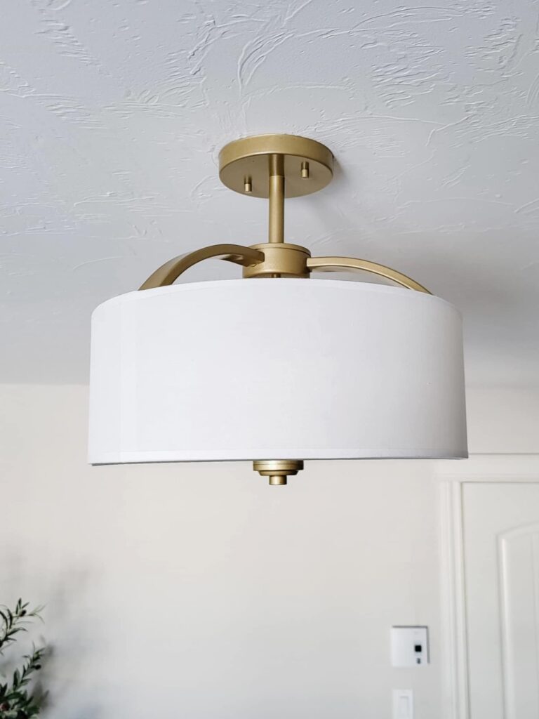 how to paint a light fixture