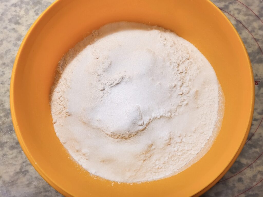 mix in the dry ingredients