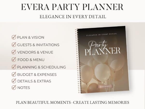 printable party planner