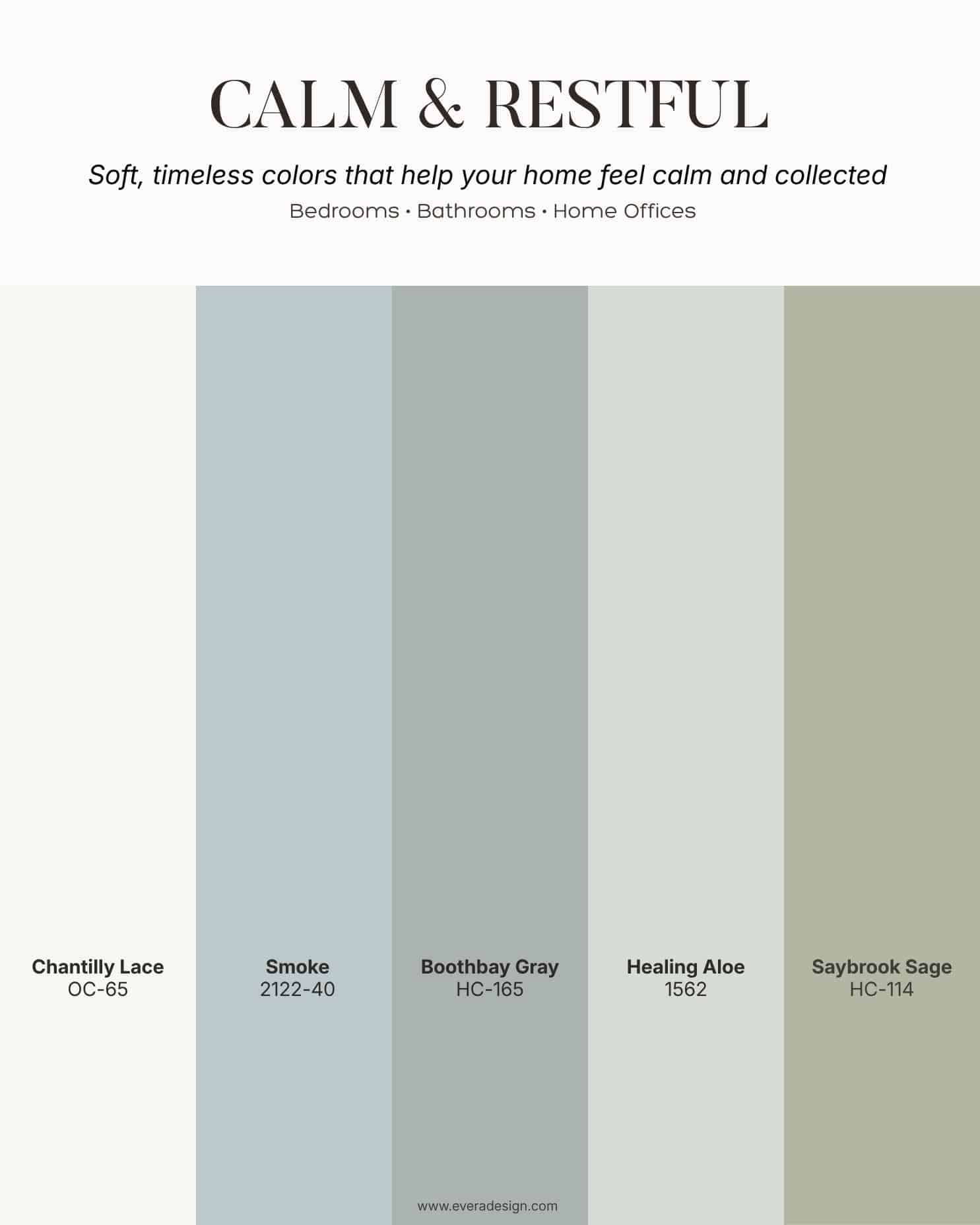 benjamin moore calm and restful paint colors