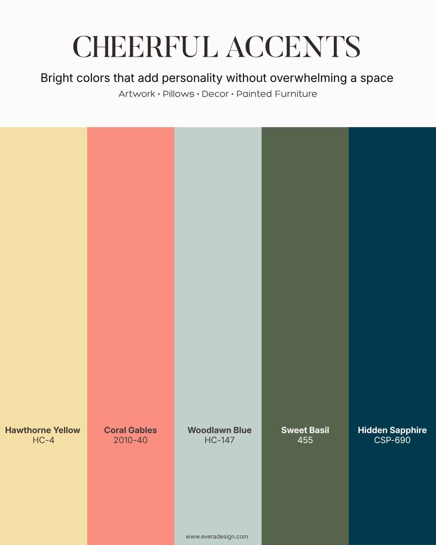 benjamin moore cheerful accent paint colors