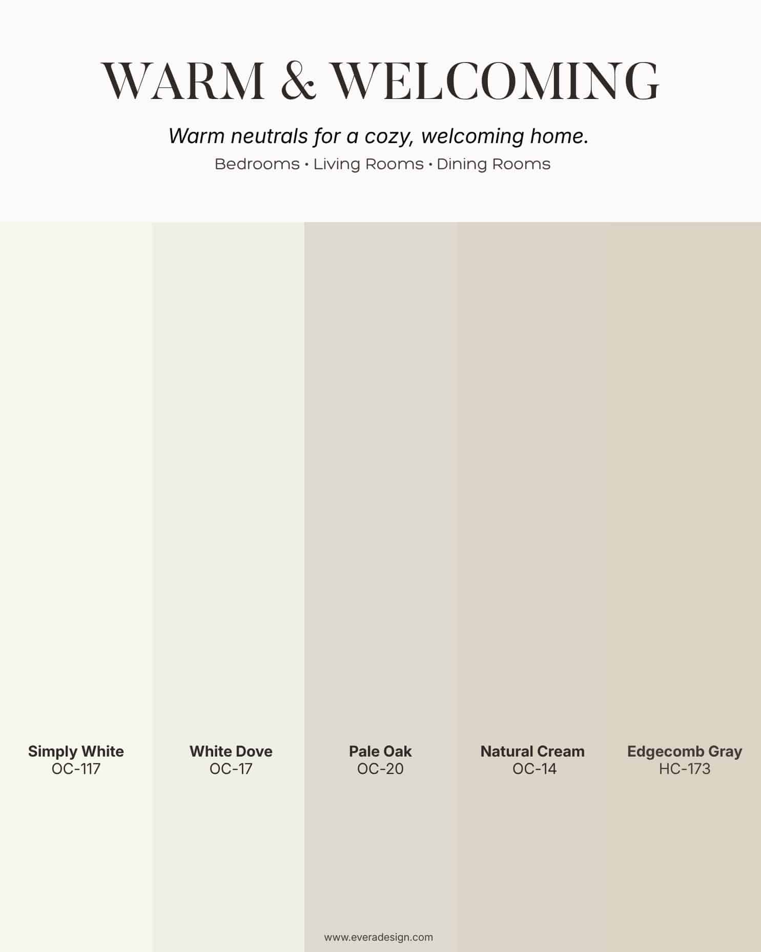 benjamin moore warm and welcoming paint colors