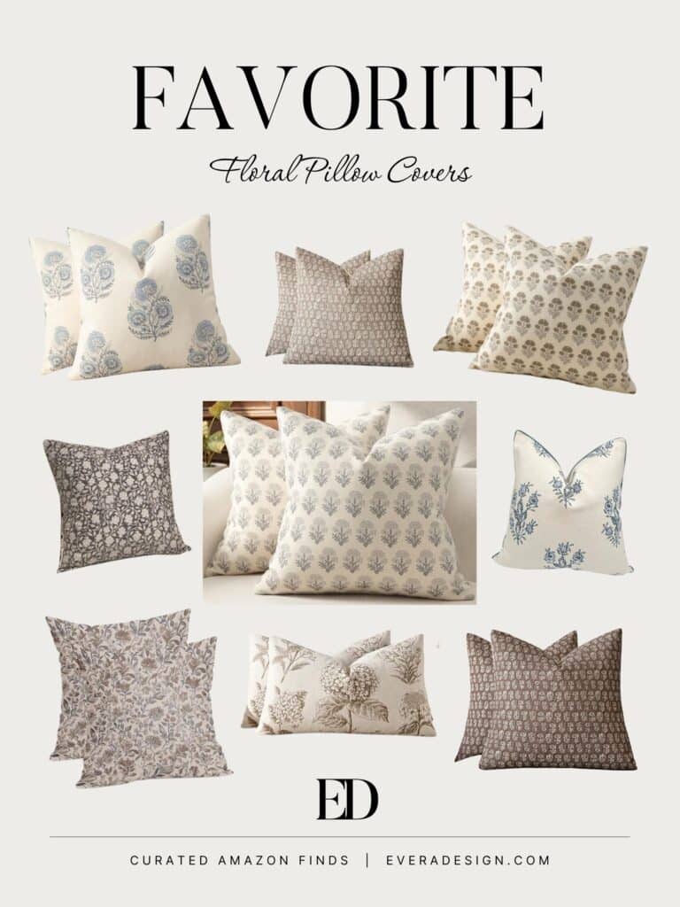 floral pillow covers