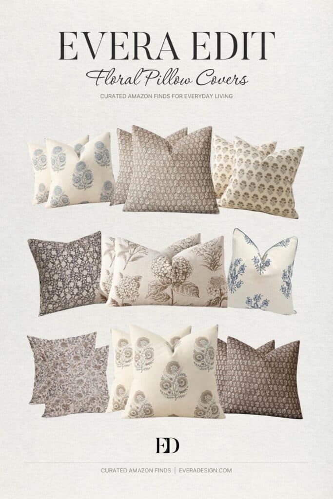 floral throw pillow covers