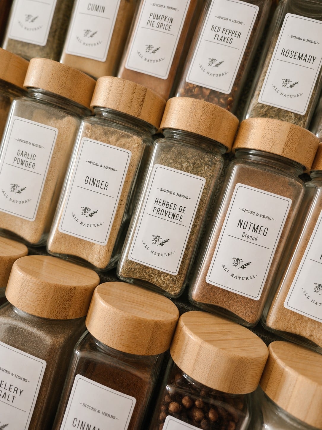 how to organize spices in a drawer
