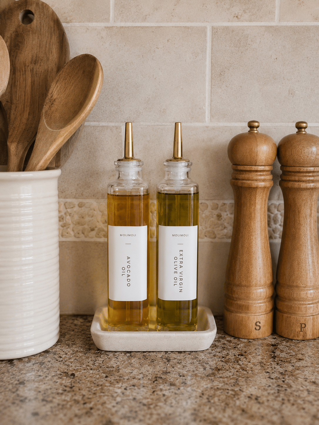 kitchen storage solutions brass accents