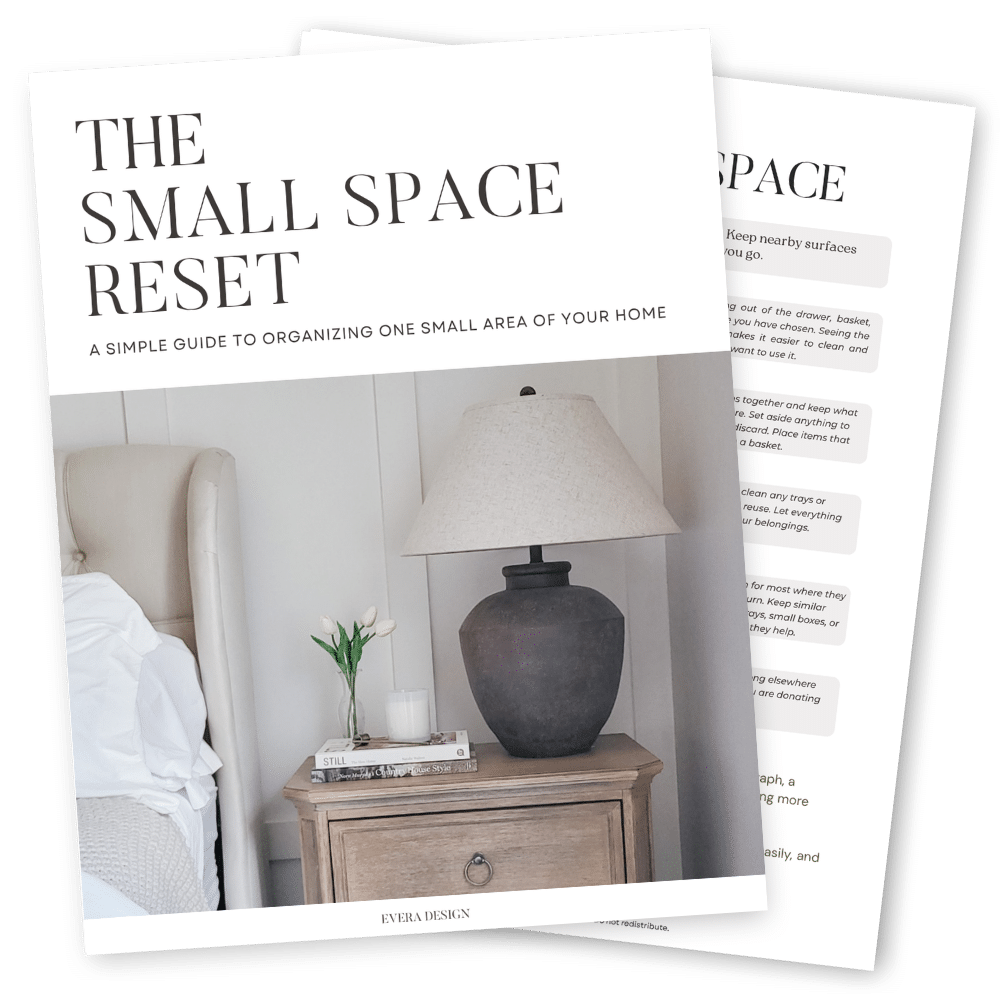 small space reset pages