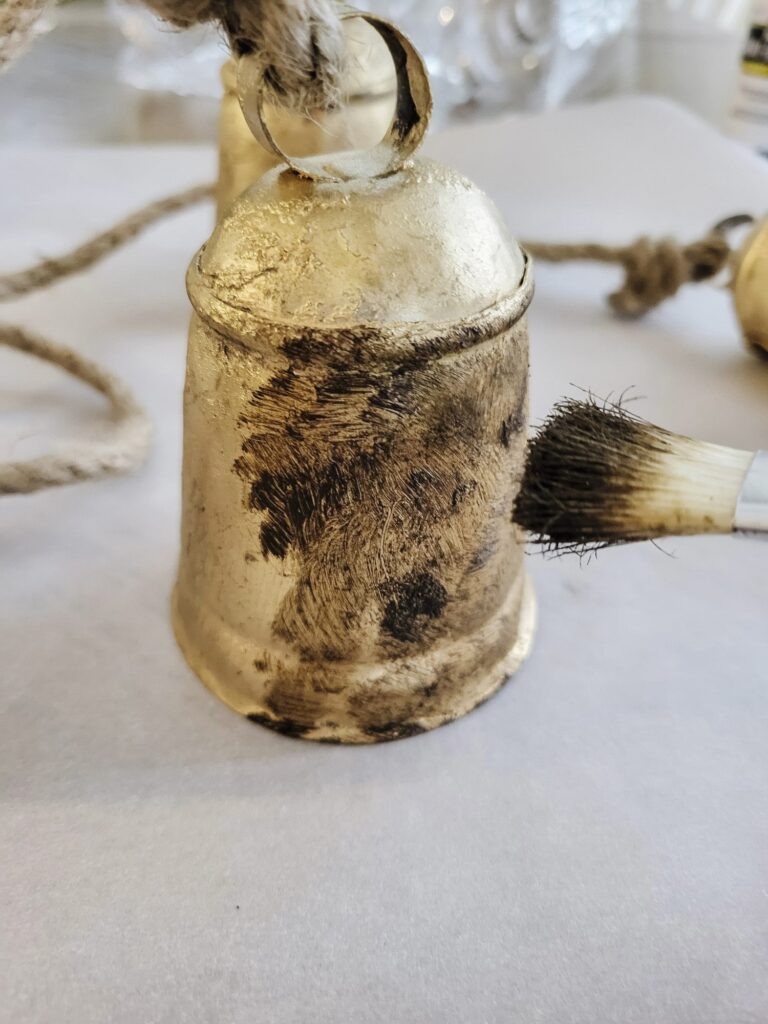 diy christmas bells using decorative wax
